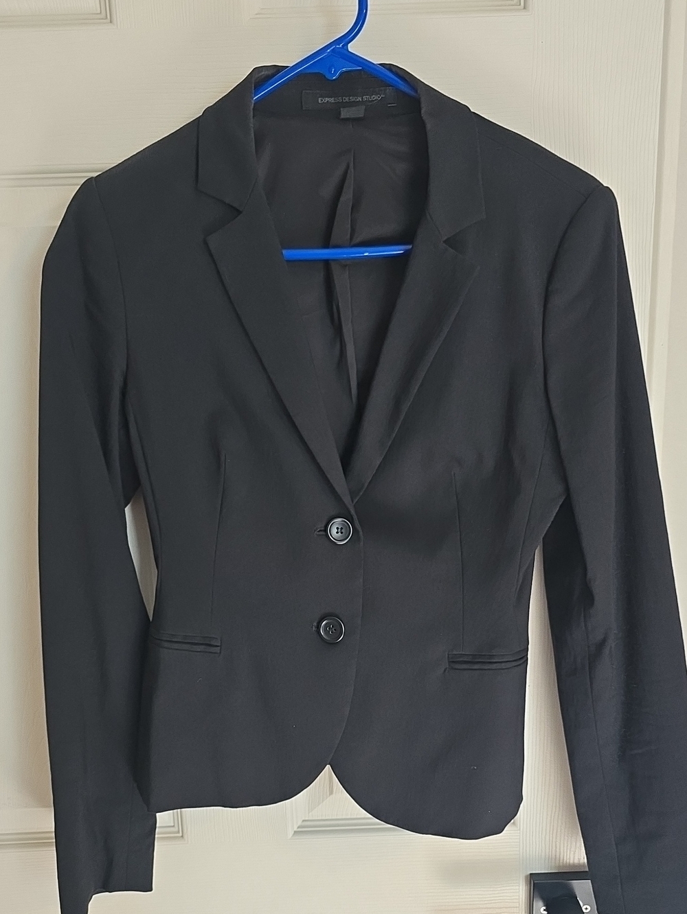 Express Black Womens Tailored Blazer 4